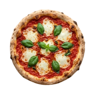 Pizza Margherita, tomate, mozzarella
